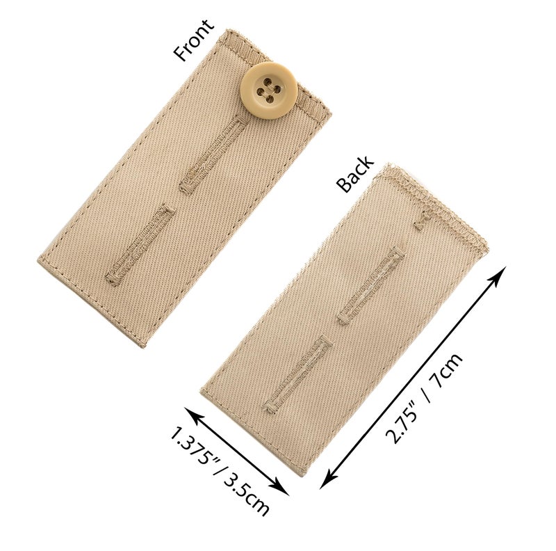 Johnson Smith Johnson & Smith Button Pants Extenders Pack of 5 Colors | Cotton Material | Adjustable Waist Extender for Pants - Image 3